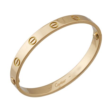 cartier bracelet 18k gold|cartier love bracelet no diamonds.